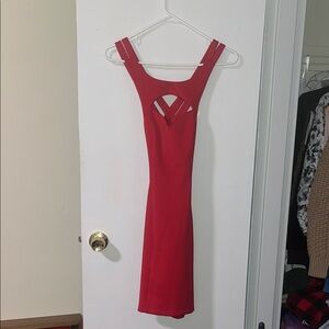 Elegant Red Strappy Dress Guess Small XS 0